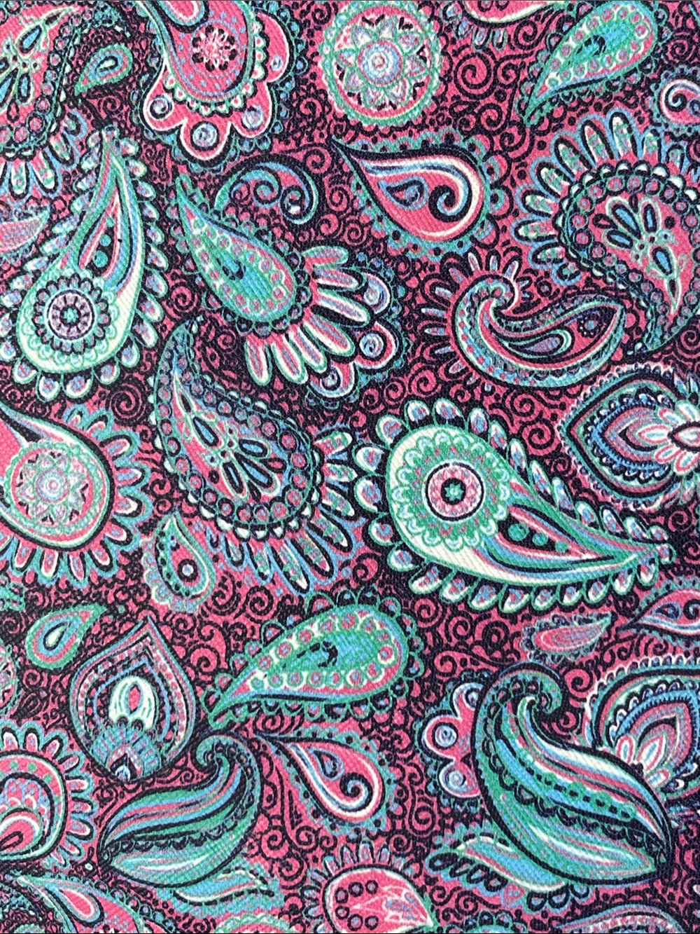 Simply Southern Pink and Teal Paisley Tote with Tassel - Picture 9 of 9